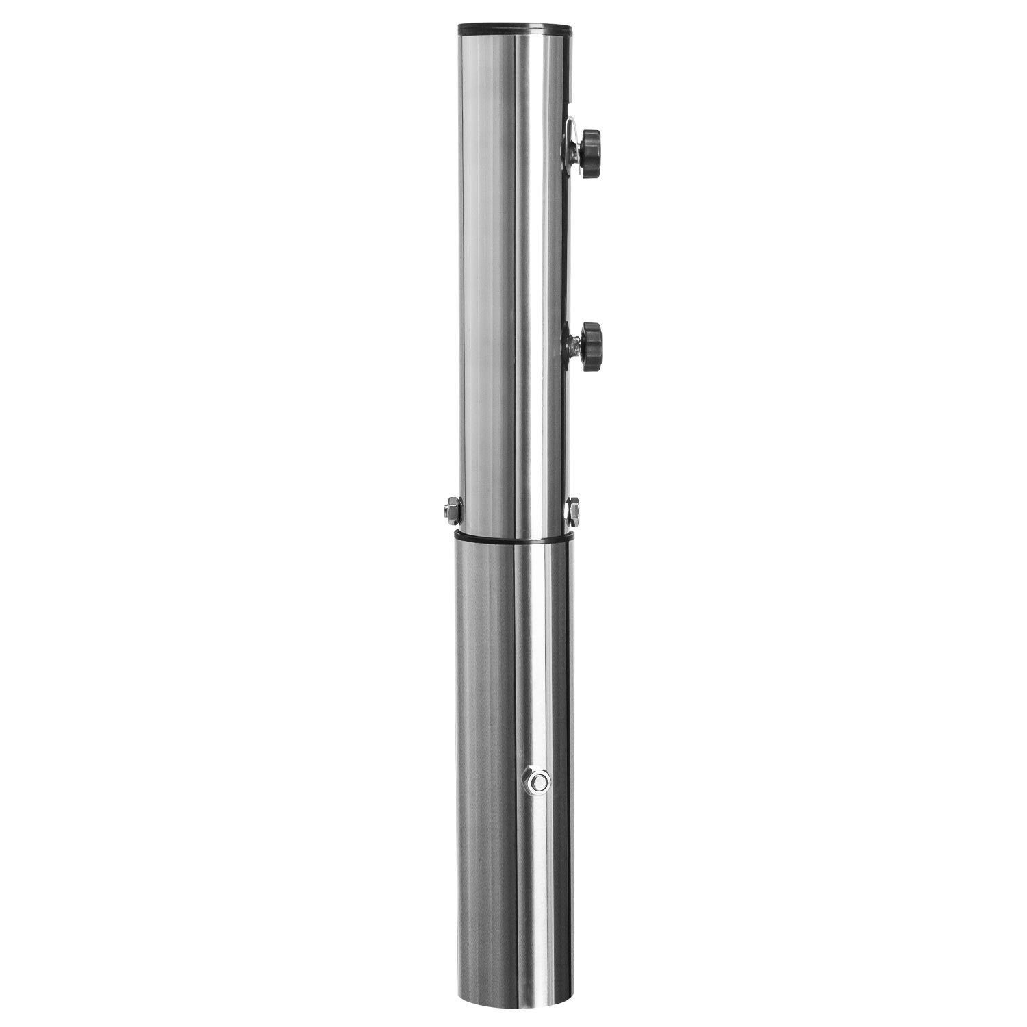 anndora Betonschirmständer Bodenhülse Edelstahl XL für HQ Schirme mit Adapter 60 / 50 mm
