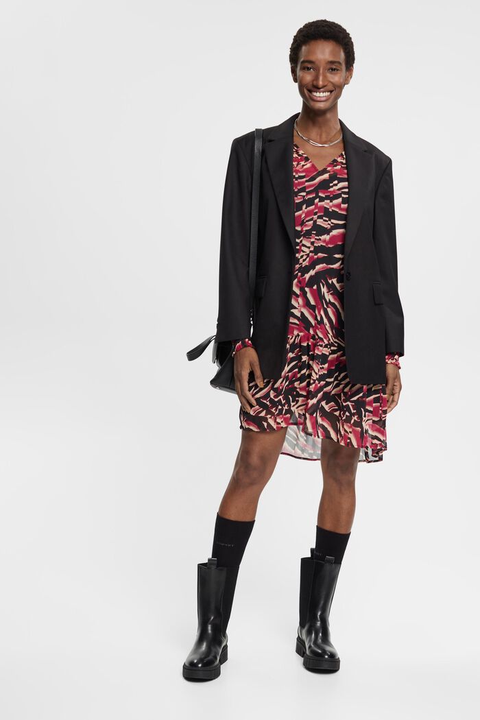 Chiffon-Kleid mit Muster