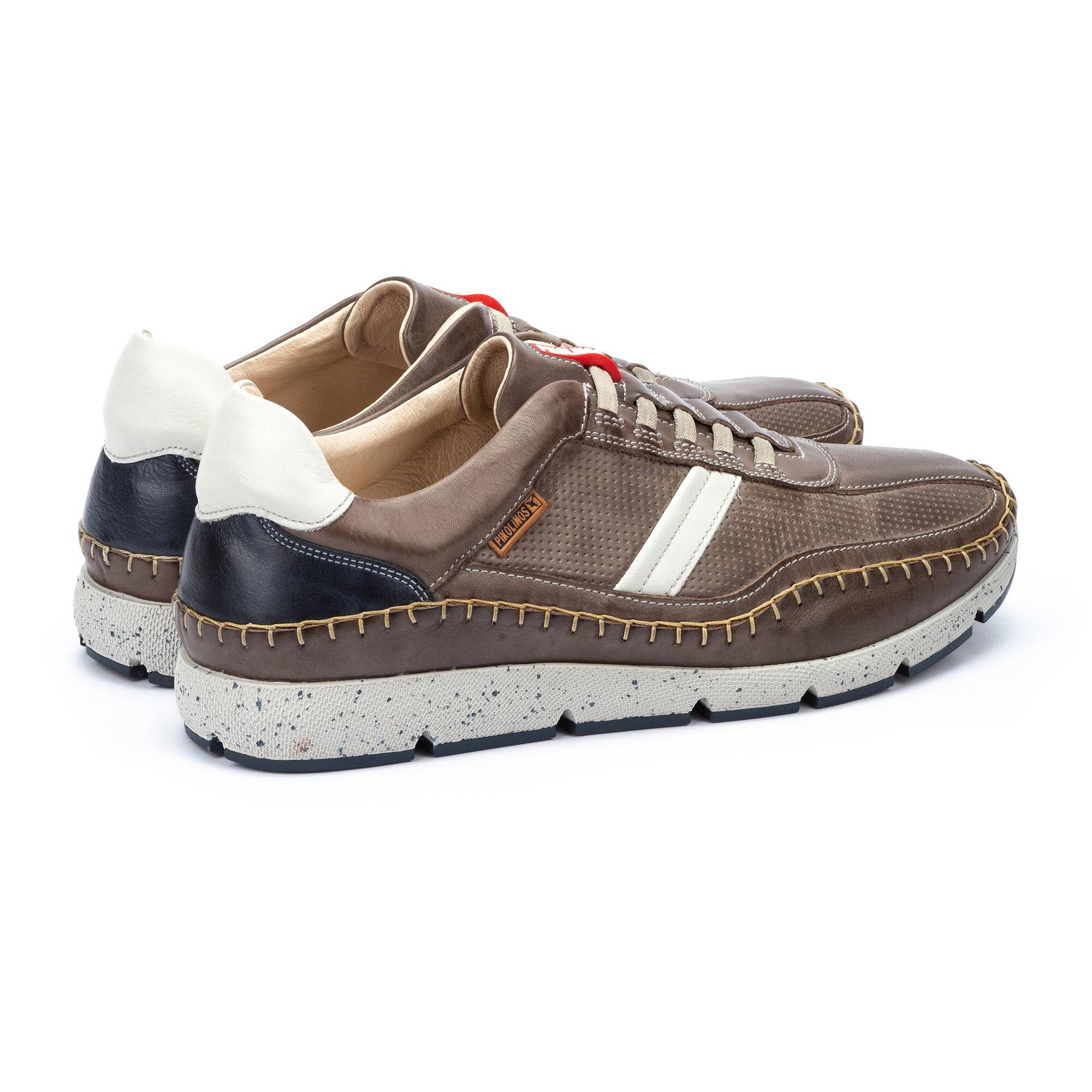 Buty sportowe męskie z gumką - CIEMNOSZARE