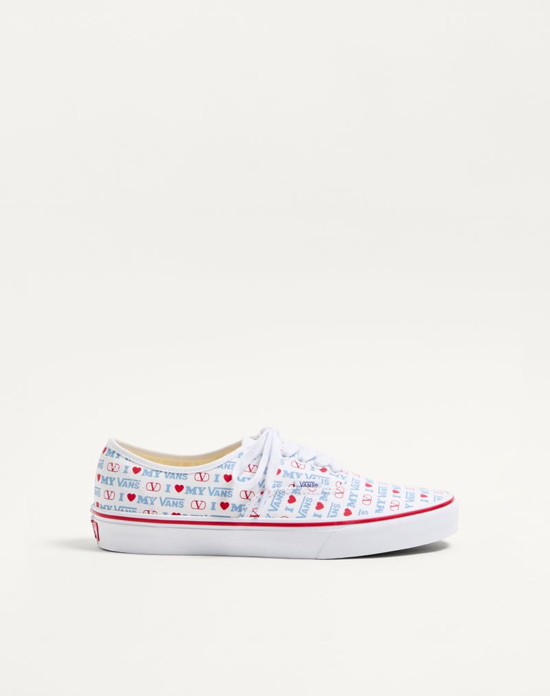 Tênis de cano baixo Valentino Garavani e Vans em tecido com estampa Valentino Vans Love