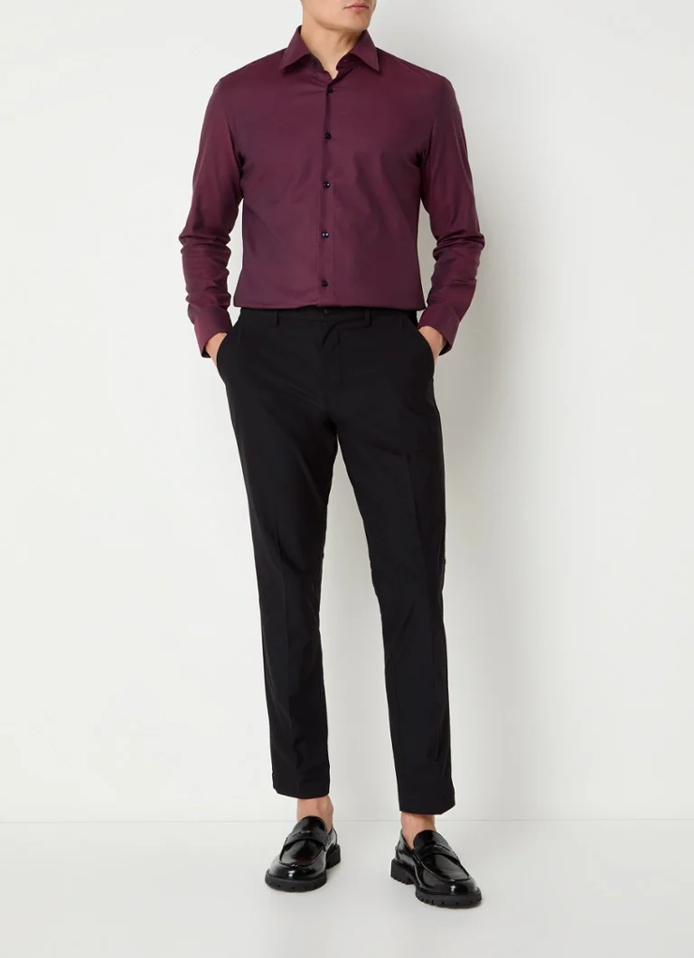 Camisa HUGO BOSS Slim fit com microestampa