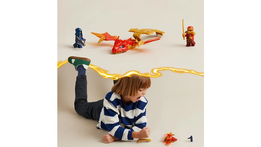 LEGO NINJAGO 71801 Kais Drachengleiter, Ninja-Set mit Drachen-Spielzeug