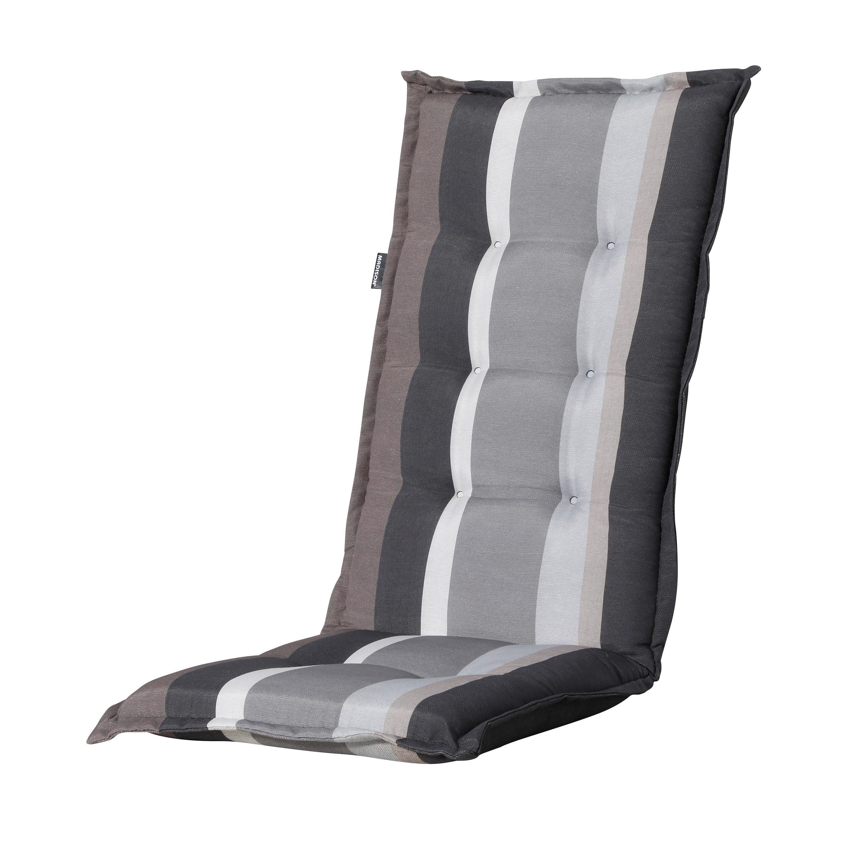 Madison Stripe Grey 50x123 Kissen mit hoher Rückenlehne