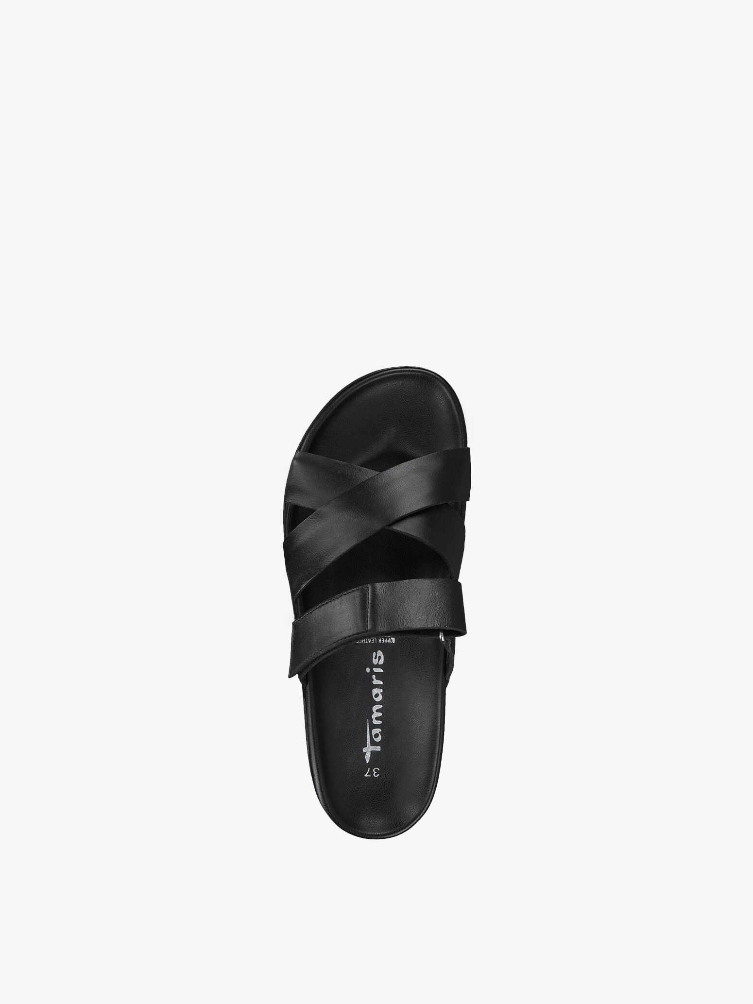 Mule en cuir - noir