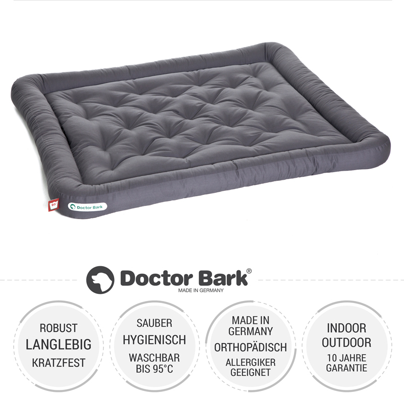 Doctor Bark Hundekissen Doctor Bark Liegekissen grau XXL