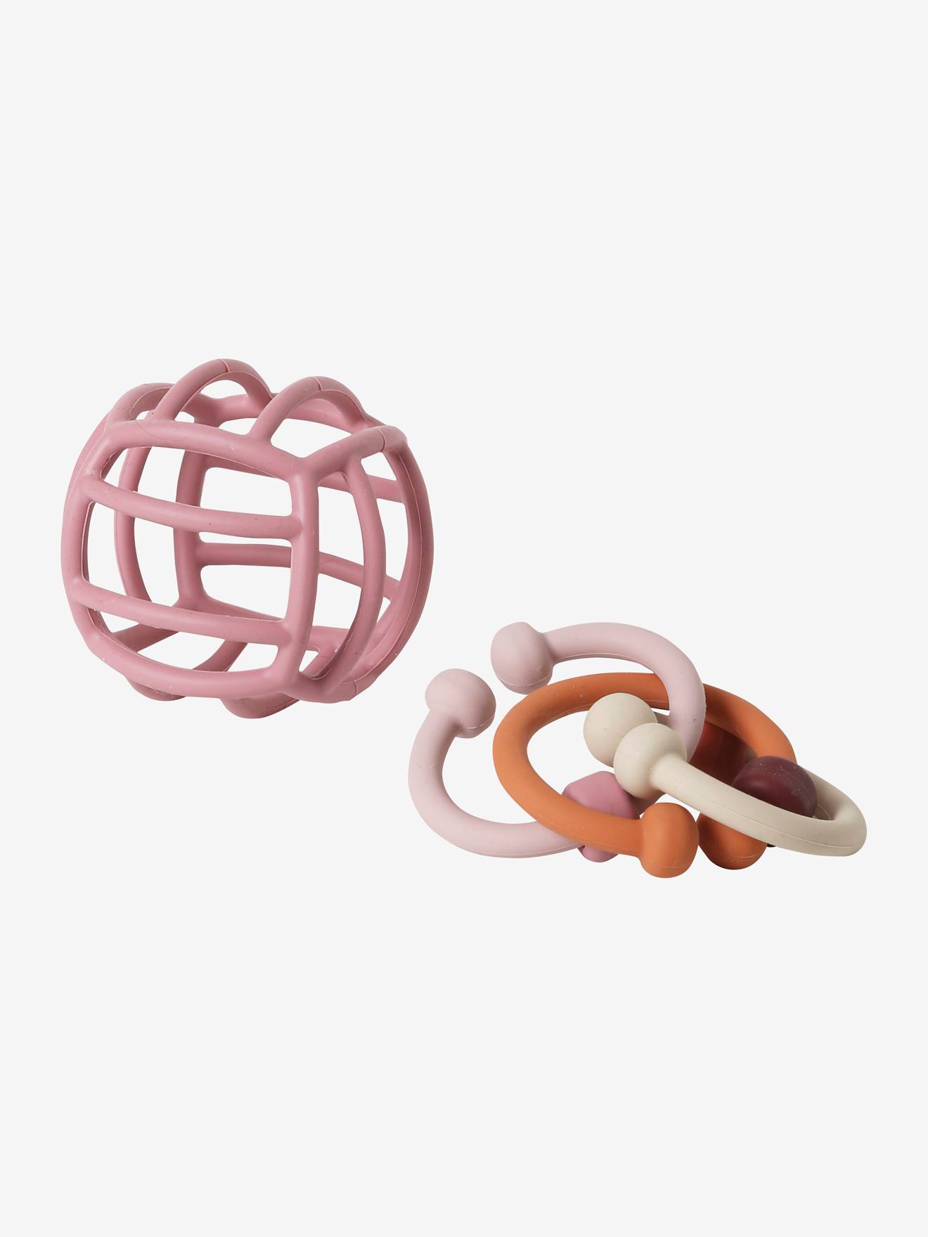 Balle et anneaux de dentition en silicone multicolor
