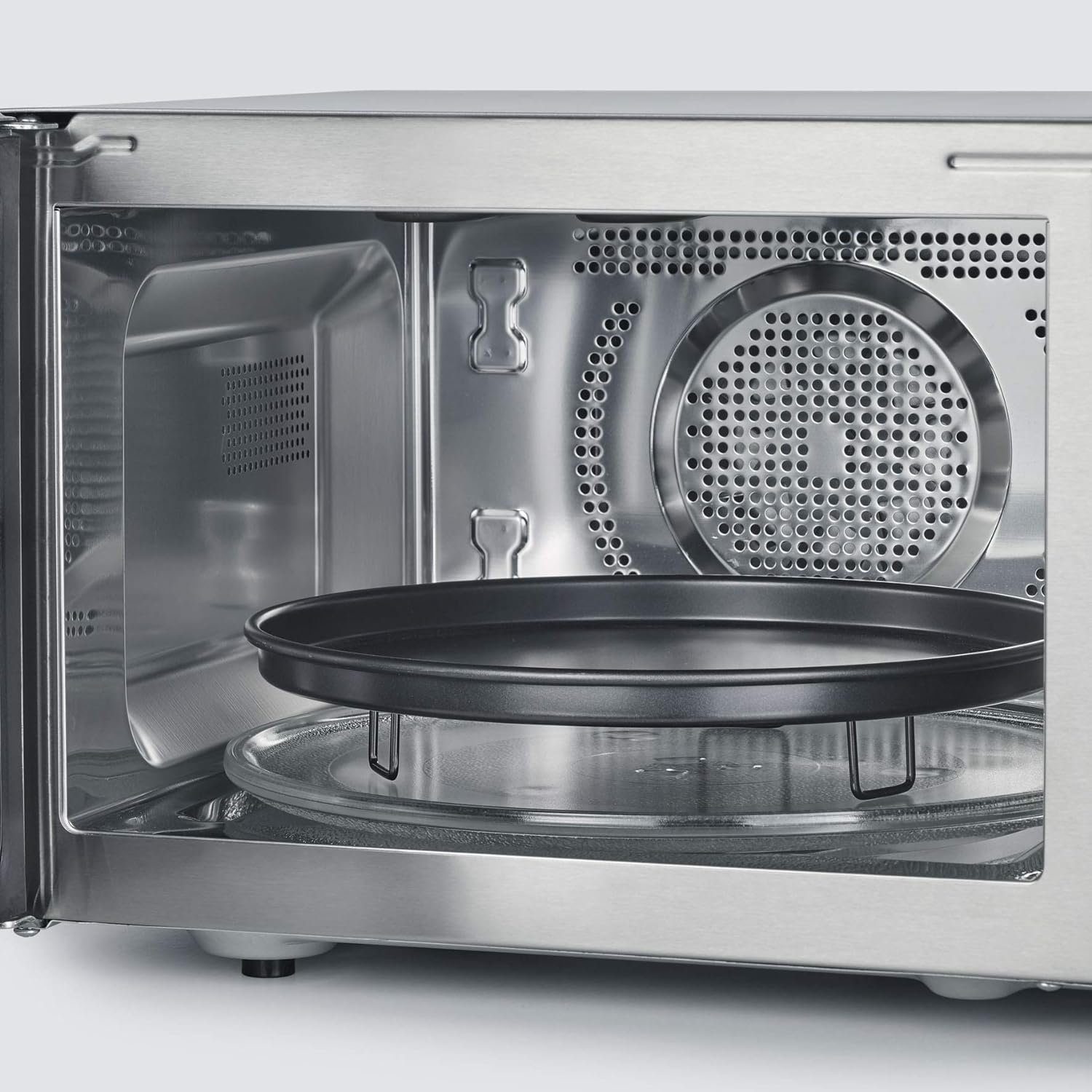 Severin Mikrowelle Mikrowelle mit Grill Heißluftfunktion Pizzafunktion 25 L Display 3in1, Mikrowelle, Grill, Heißluft, 25,00 l