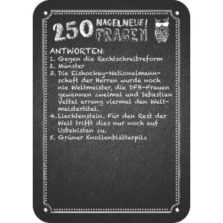Kneipenquiz: Nagelneue Fragen (DE)