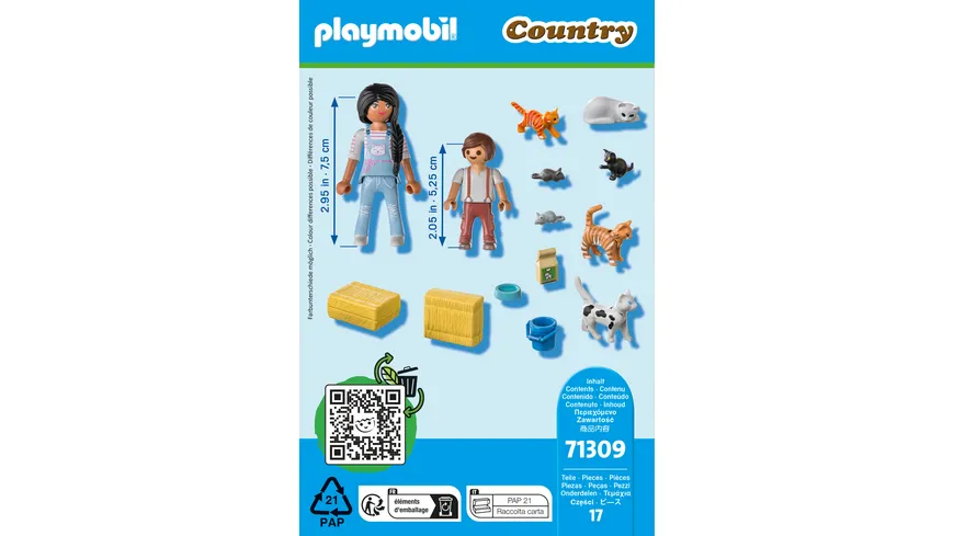PLAYMOBIL 71309 - Country - Katzenfamilie