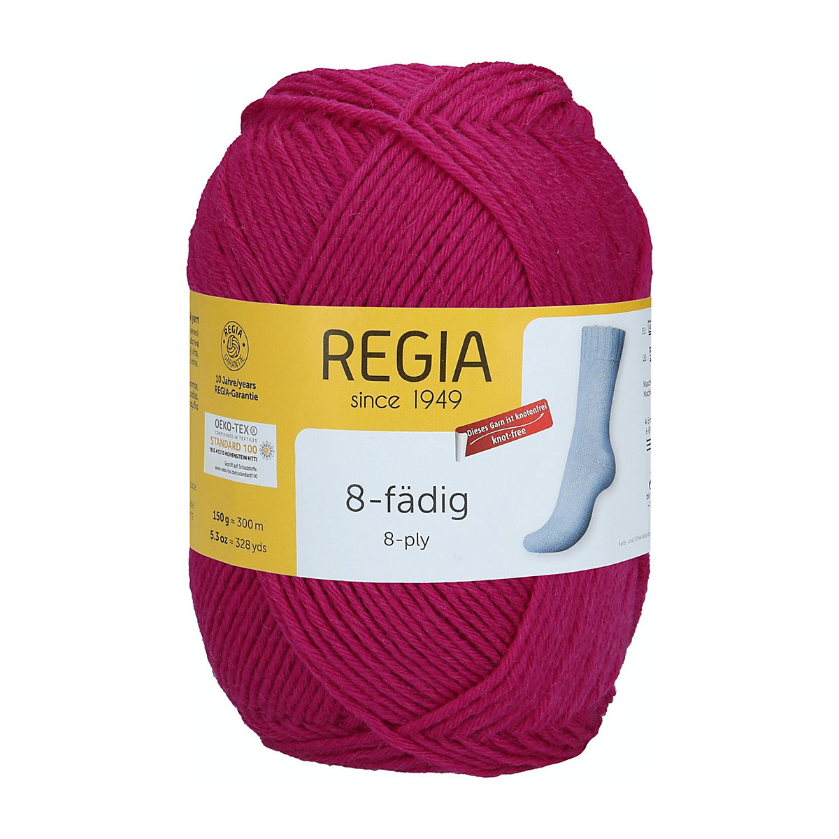 Handstrickgarne 8-fädig, 150g Fuchsia
