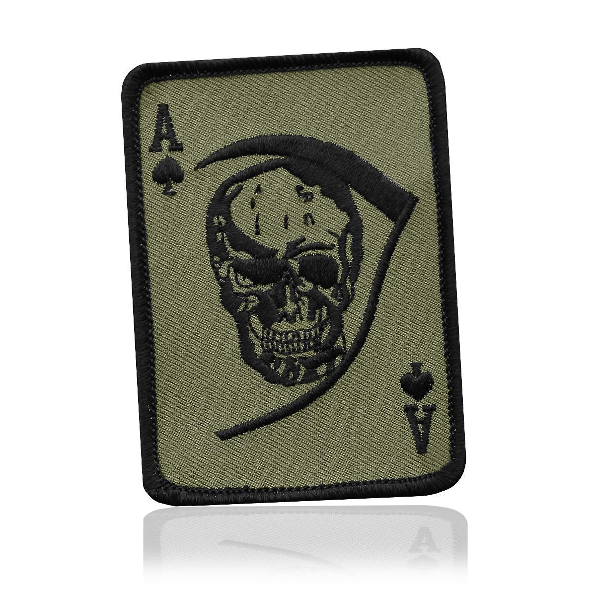 Abzeichen Textil Death Ace oliv