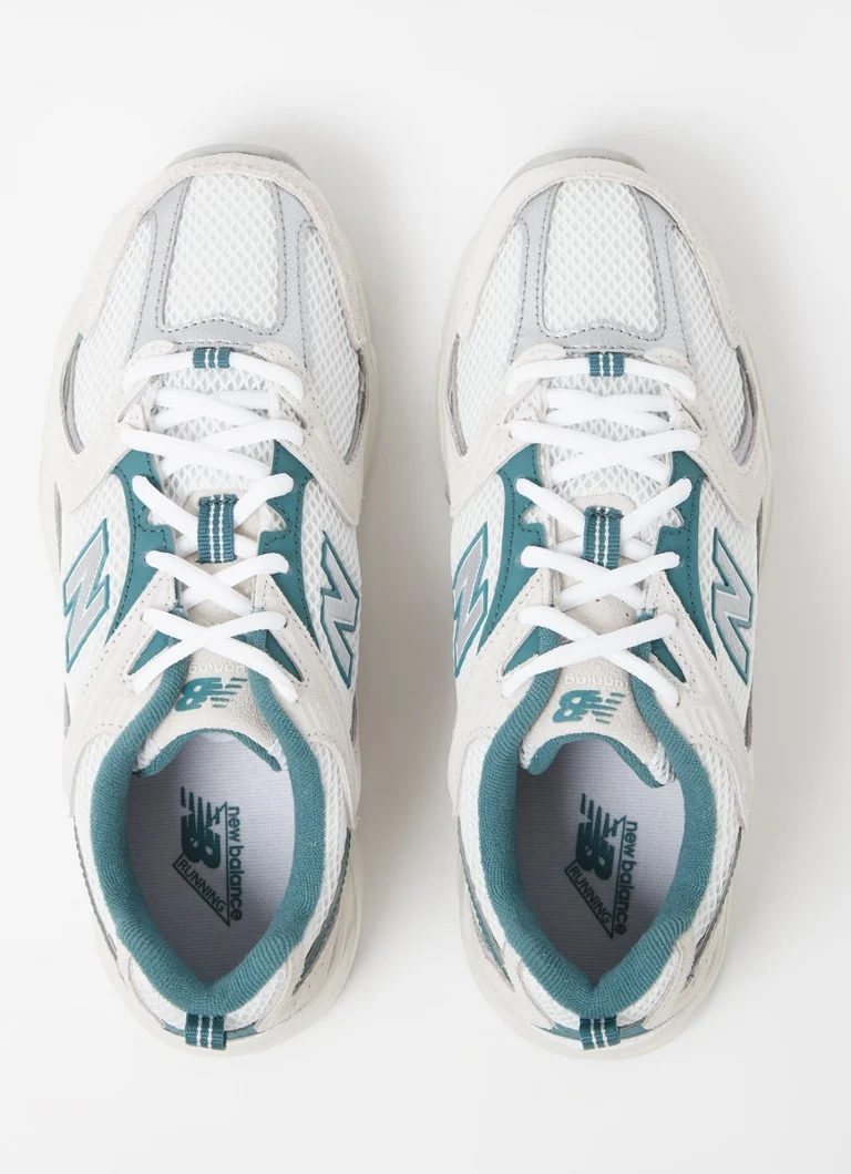 New Balance 530 -verkkokankaiset lenkkarit mokkanahkaisilla yksityiskohdilla