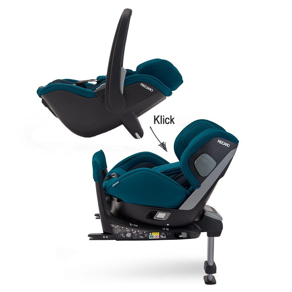RECARO Autokindersitz Salia Elite i-Size - Select - Teal Green, bis: 18 kg, Reboarder Kinder Autositz ab der Geburt (40 cm) bis max. 105 cm