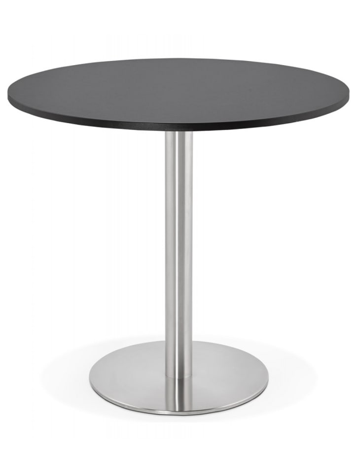 KADIMA DESIGN Esstisch Rund 90 cm Durchmesser Holz Metall | Modernes Design in Schwarz günstig kaufen onesize