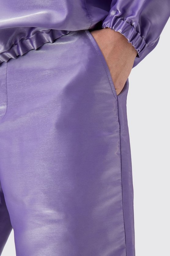Metallic Nylon Cargohose