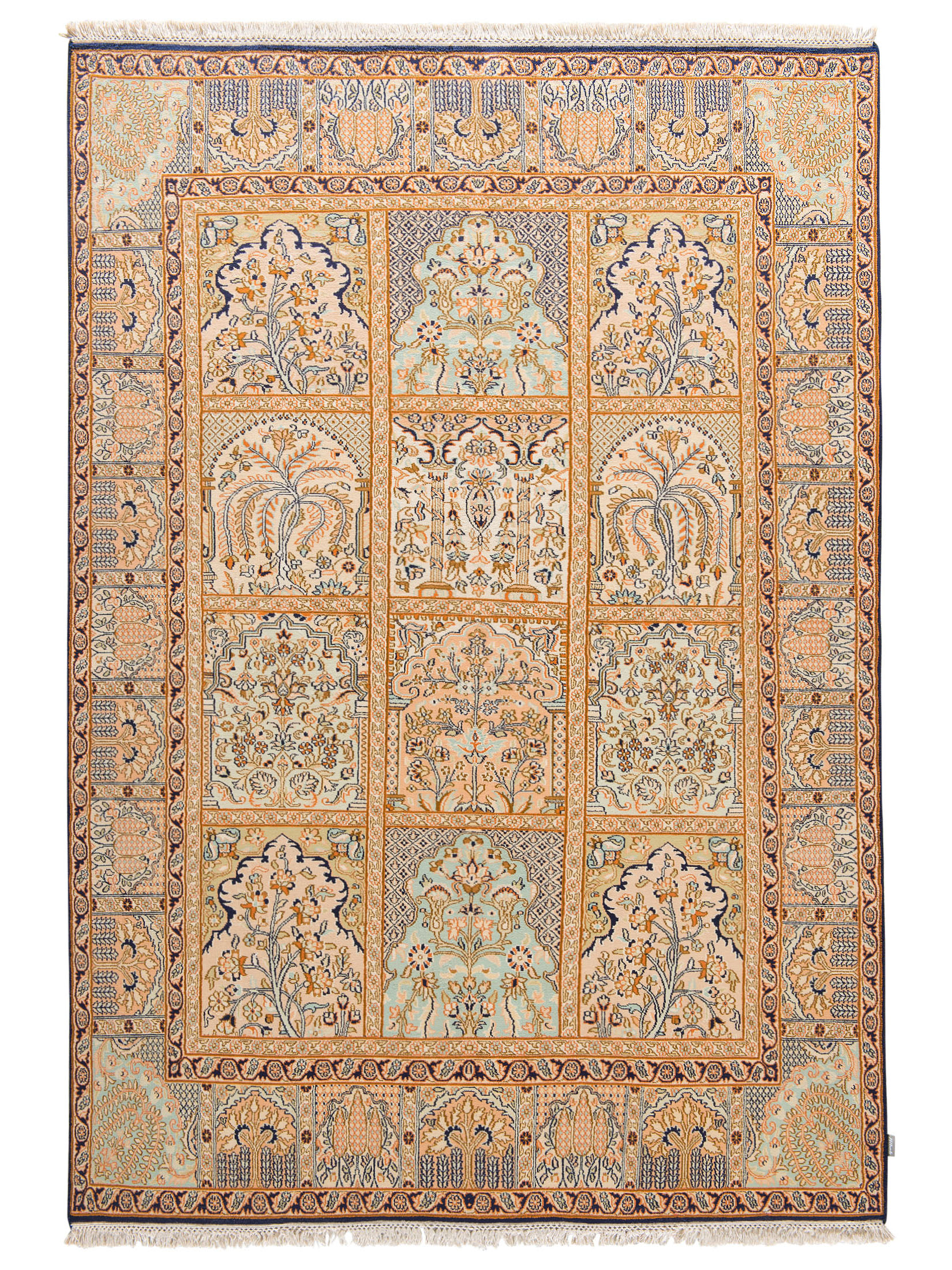 Kaschmir Seide 18/18 ca. 153 x 222 cm, Unikat / Einzelstück