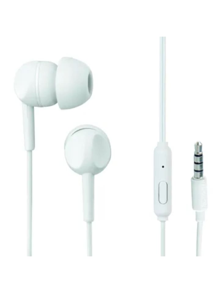COFI 1453 Kabelgebundene Ohrhörer Klinke 3,5 mm mit Mikrofon In-Ear-Kopfhörer in Weiß günstig kaufen 120 cm