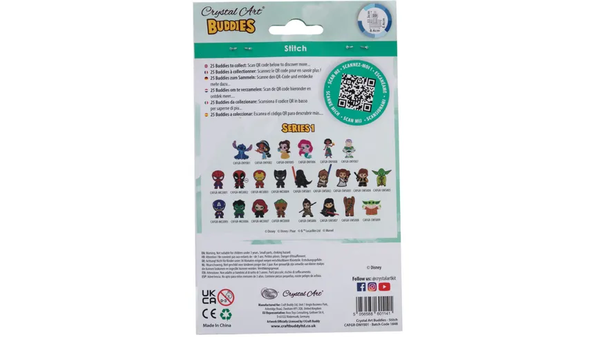 Craft Buddy - Craft Buddy - Crystal Art Diamond Painting Card Kit 