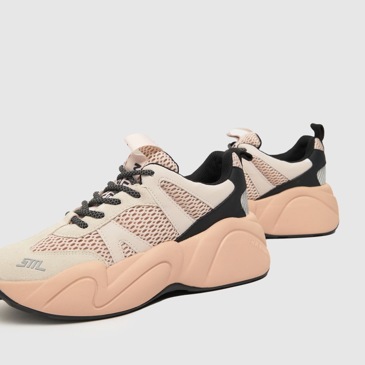 Steve Madden – Bounce 1 – Multifärgade sneakers i benvit