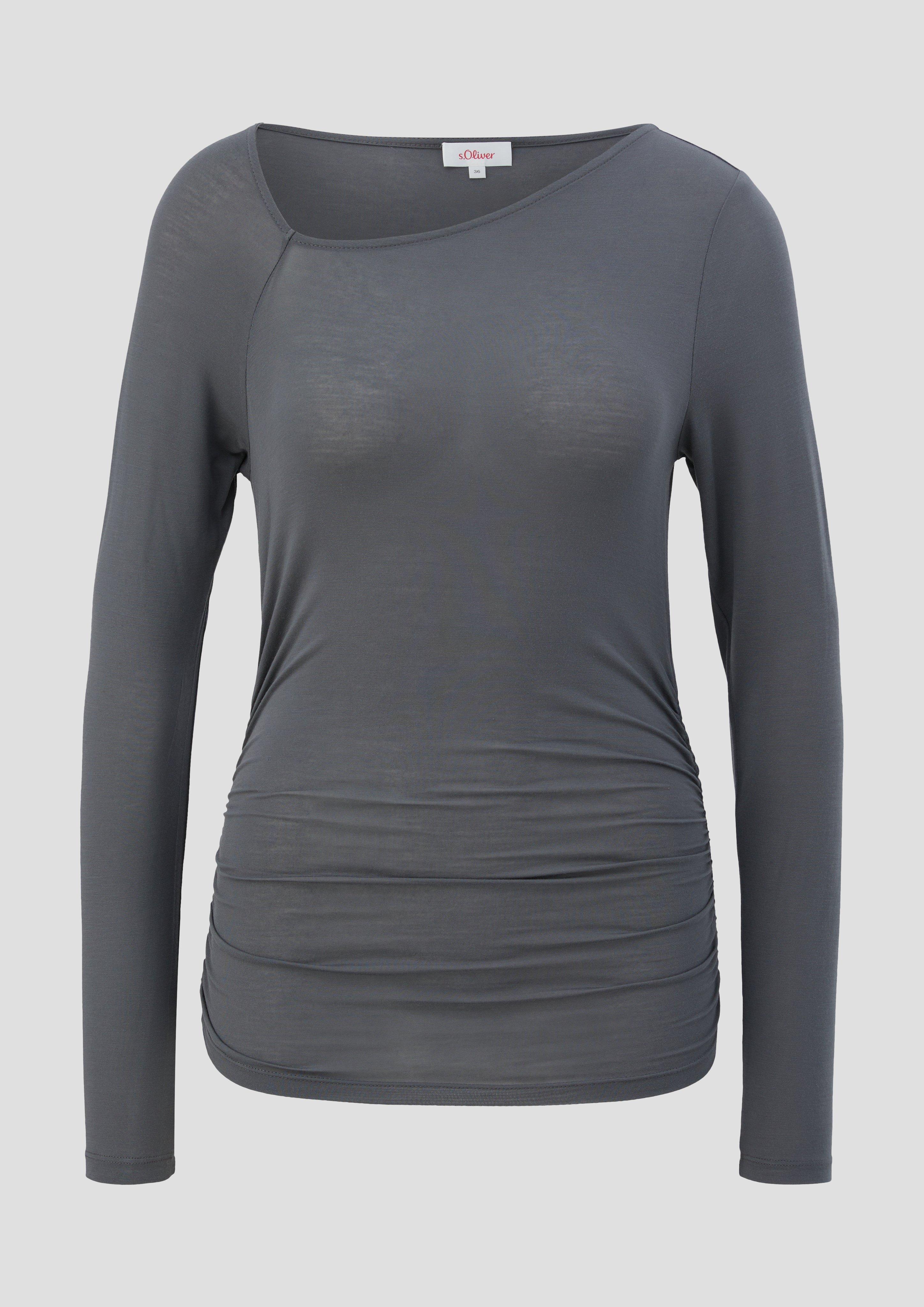 Leicht transparentes Longsleeve aus Lyocellmix  2139158-9824