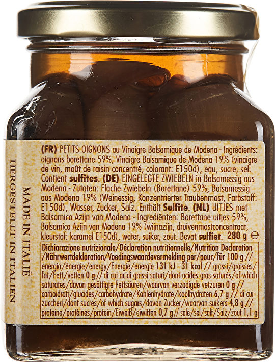 La Favorita Live Kleine Zwiebeln in Aceto Balsamico di Modena 280g
