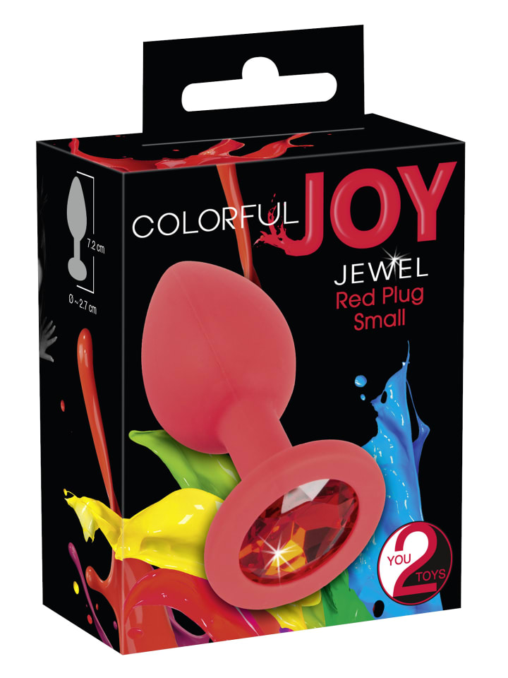 Colorful Joy Analplug Jewel Red Plug Small in rot günstig kaufen 72 mm