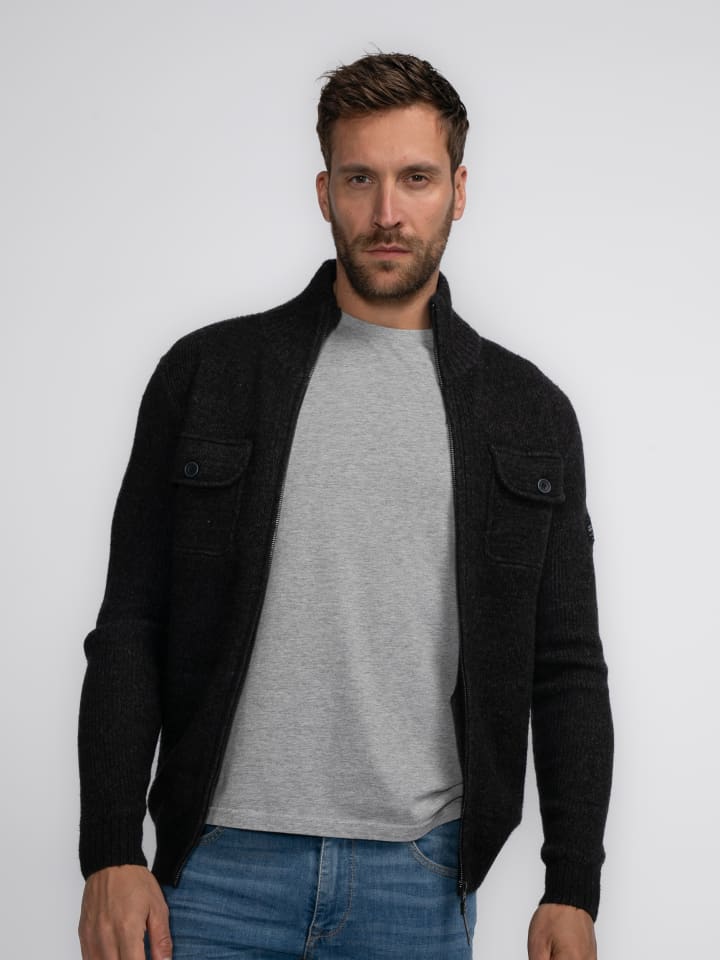 Petrol Industries Pullover in Schwarz günstig kaufen