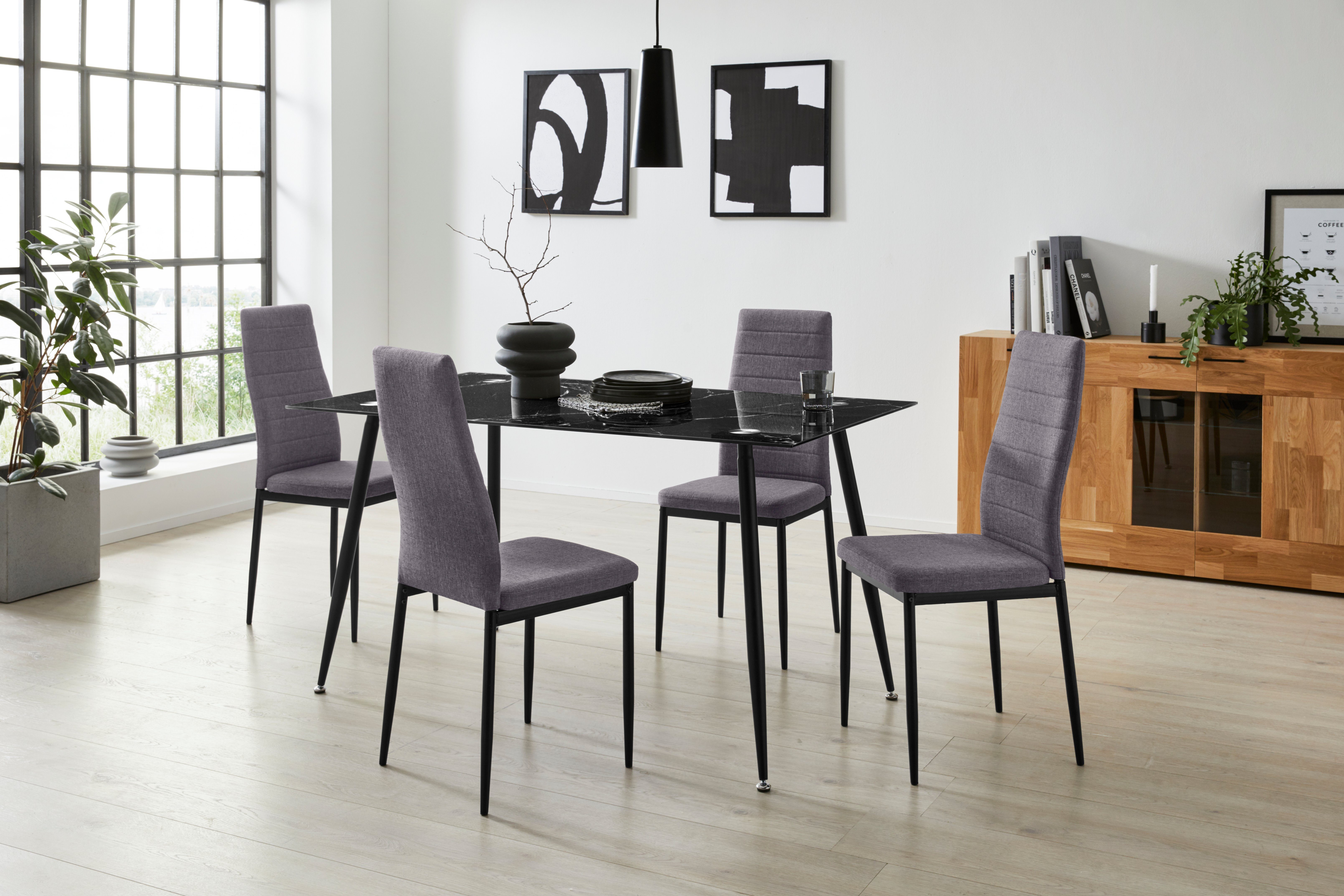Homexperts Glastisch Romeo, Breite 140 cm, in Marmor-Optik