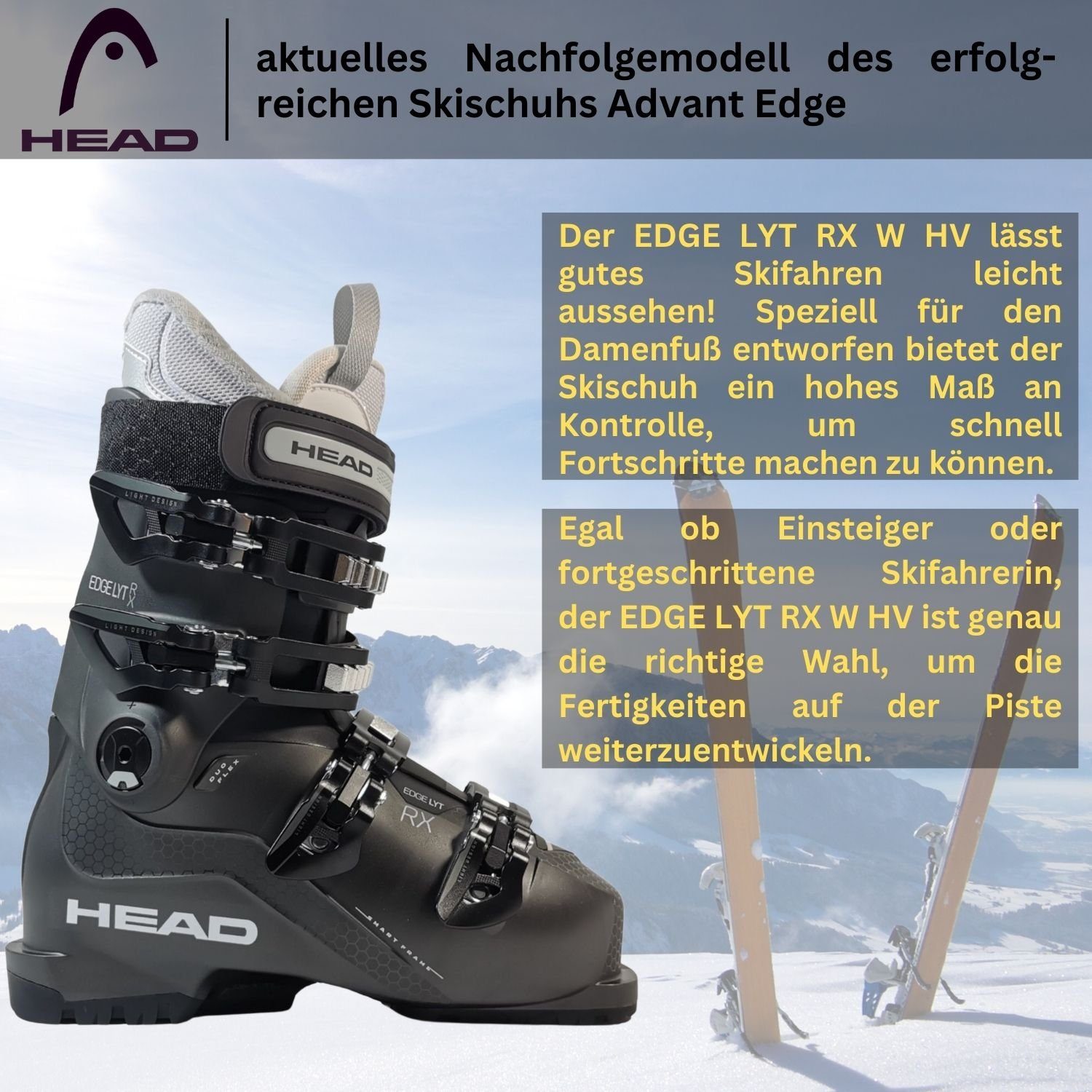 Head Skischuh Skistiefel Damen Edge LYT RX W HV Flex 65 2024