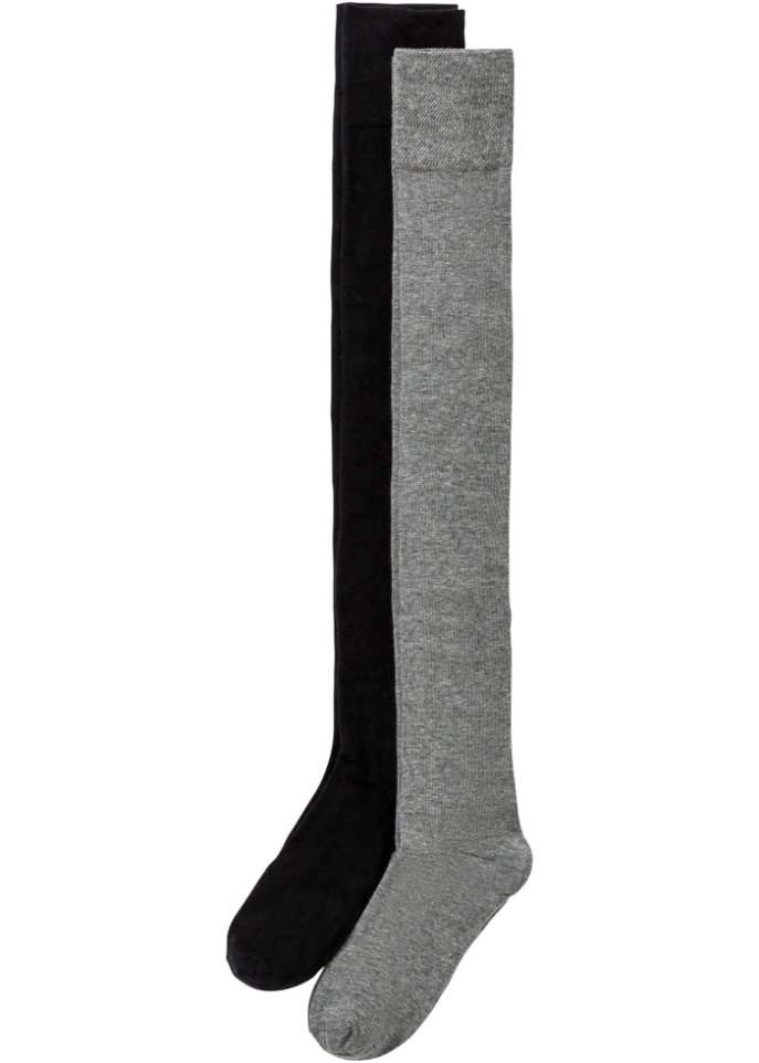 Overknee Strümpfe (2er Pack) mit Bio-Baumwolle