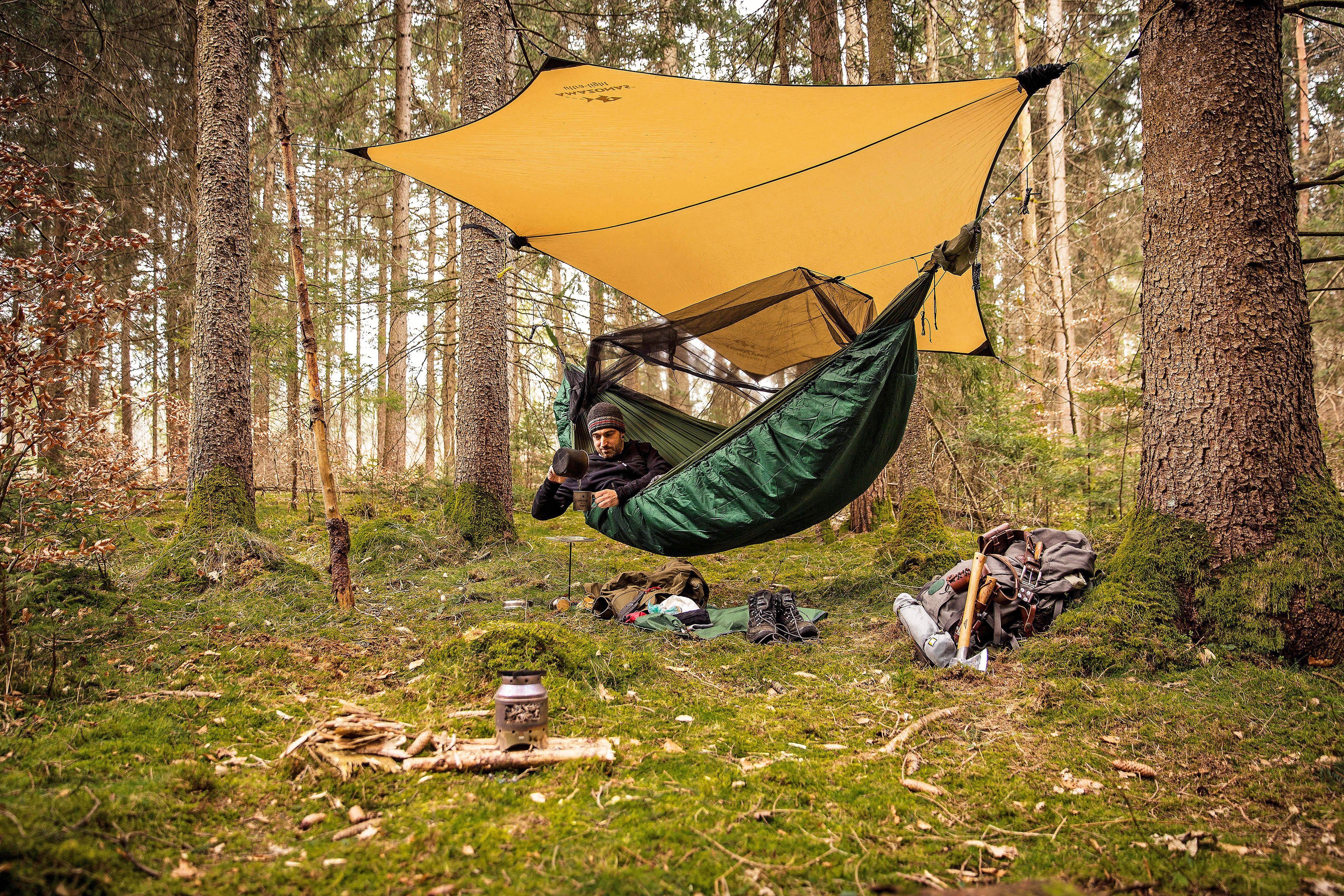 Amazonas Hängematte Underquilt XXL Hängematten-Wärmeschutz 305 x 130cm