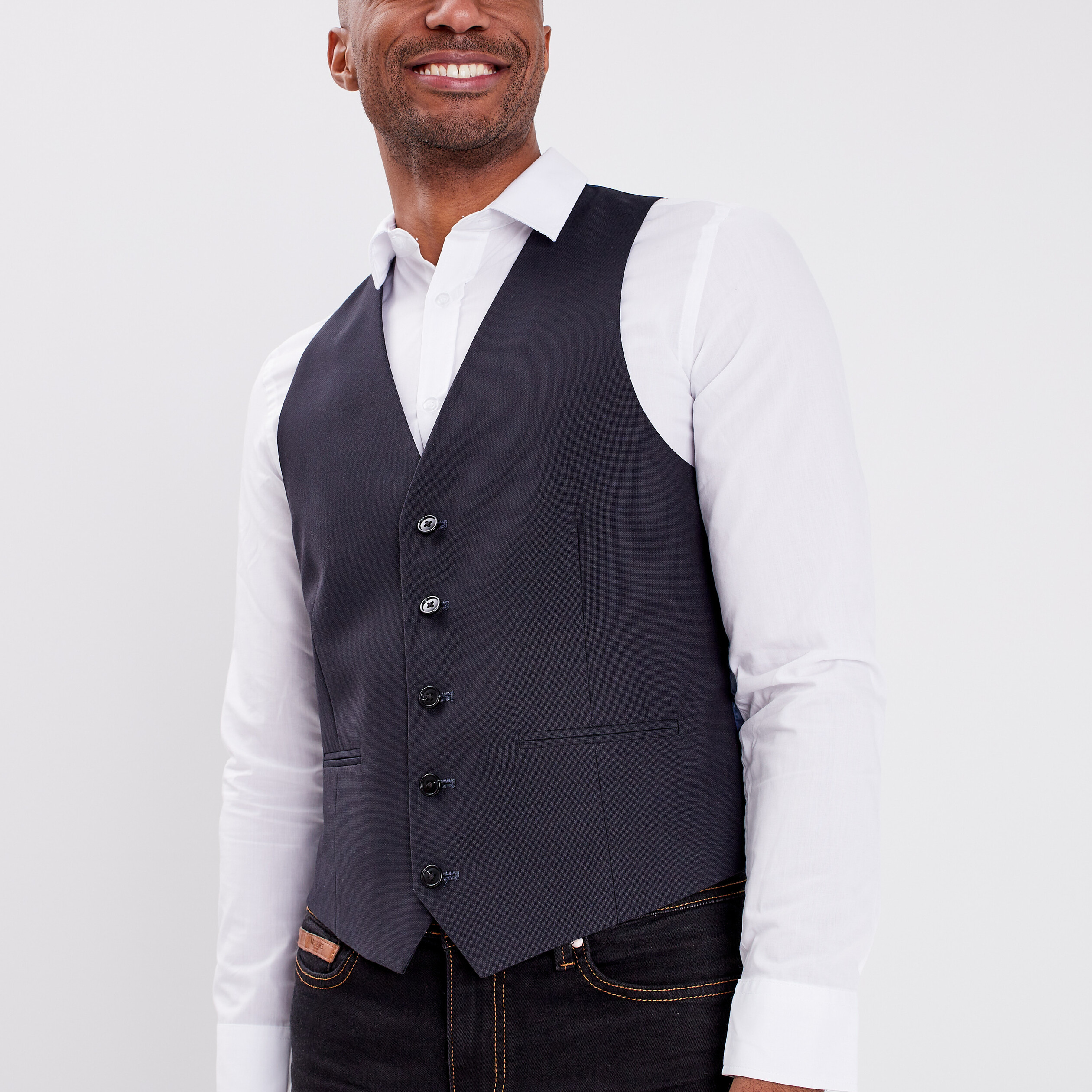 Gilet de costume sans manches bleu homme | La Halle