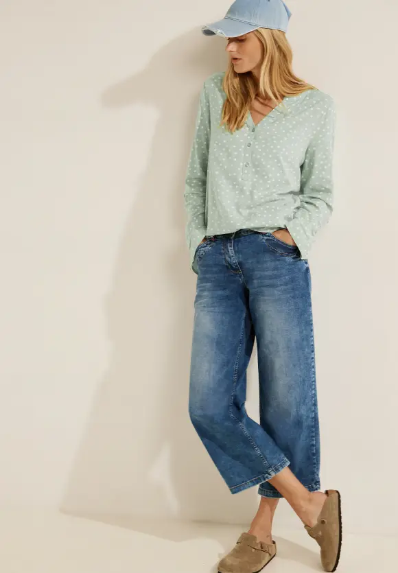 CECIL Bluse mit Punktemuster