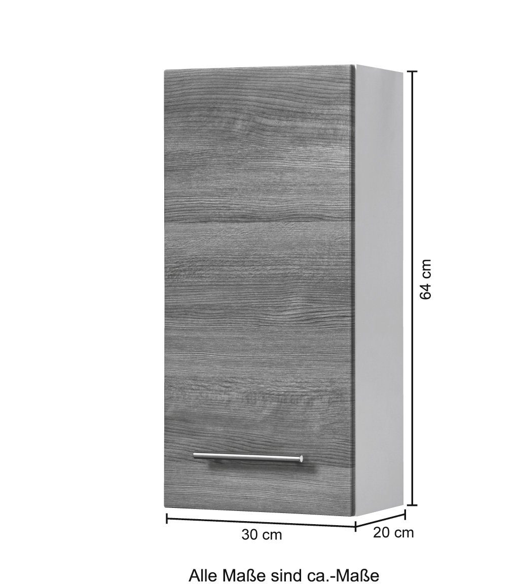 HELD MÖBEL Hängeschrank Trento, verschiedene Ausführungen und Farben Badmöbel, Breite 30 cm, 1 Tür, 2 Einlegeböden, Made in Germany