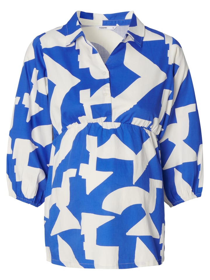 Noppies Bluse Mayte in Graphic Blue Print günstig kaufen