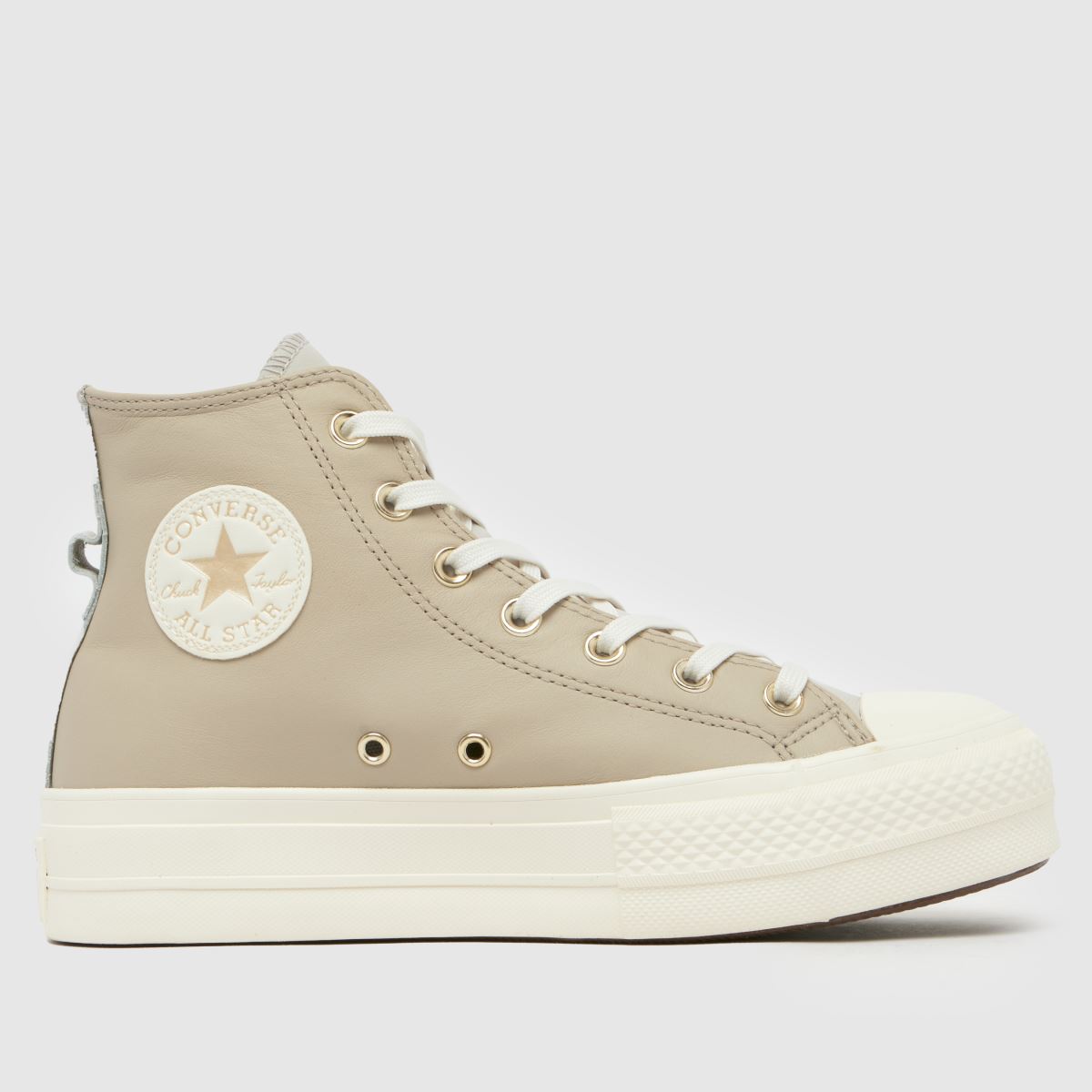 Converse All Star Lift Hi cipők bézs színben