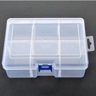 MK3 Sortierhilfe / Token Case / Plastik Box 16,4 x 11,8 x 5,8 cm (6 Fächer)
