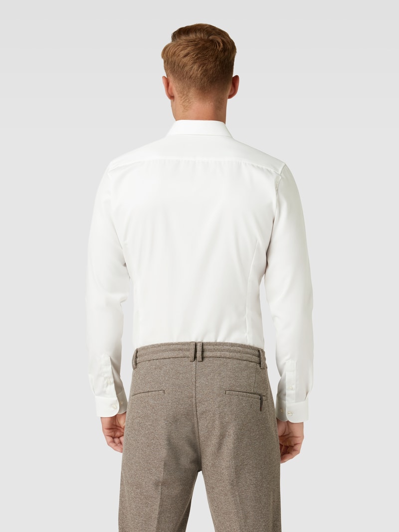 Super Slim Business-Hemd mit Kentkragen in ecru