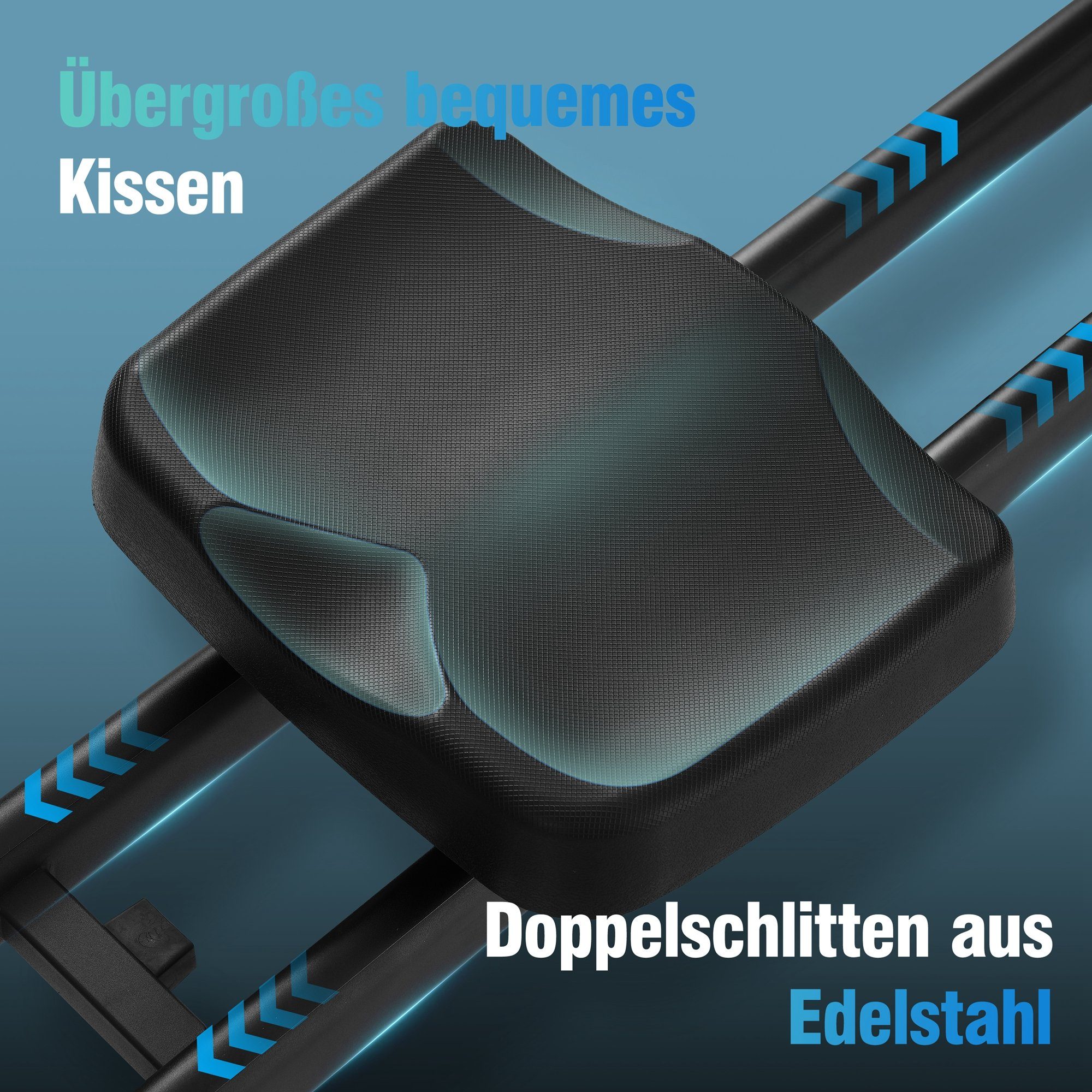 Merax Rudergerät elektrisch mit LED-Display, Rudermaschine mit leisen 36-stufigem Magnetwiderstand