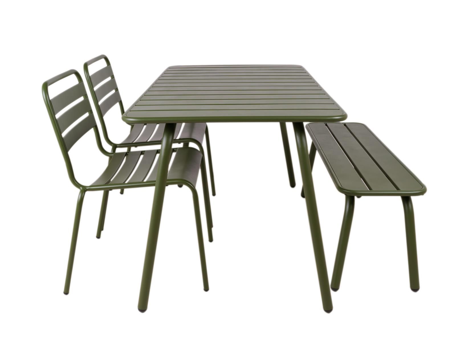 MaximaVida Max 150 cm 4-teiliges Metall-Garten-Set