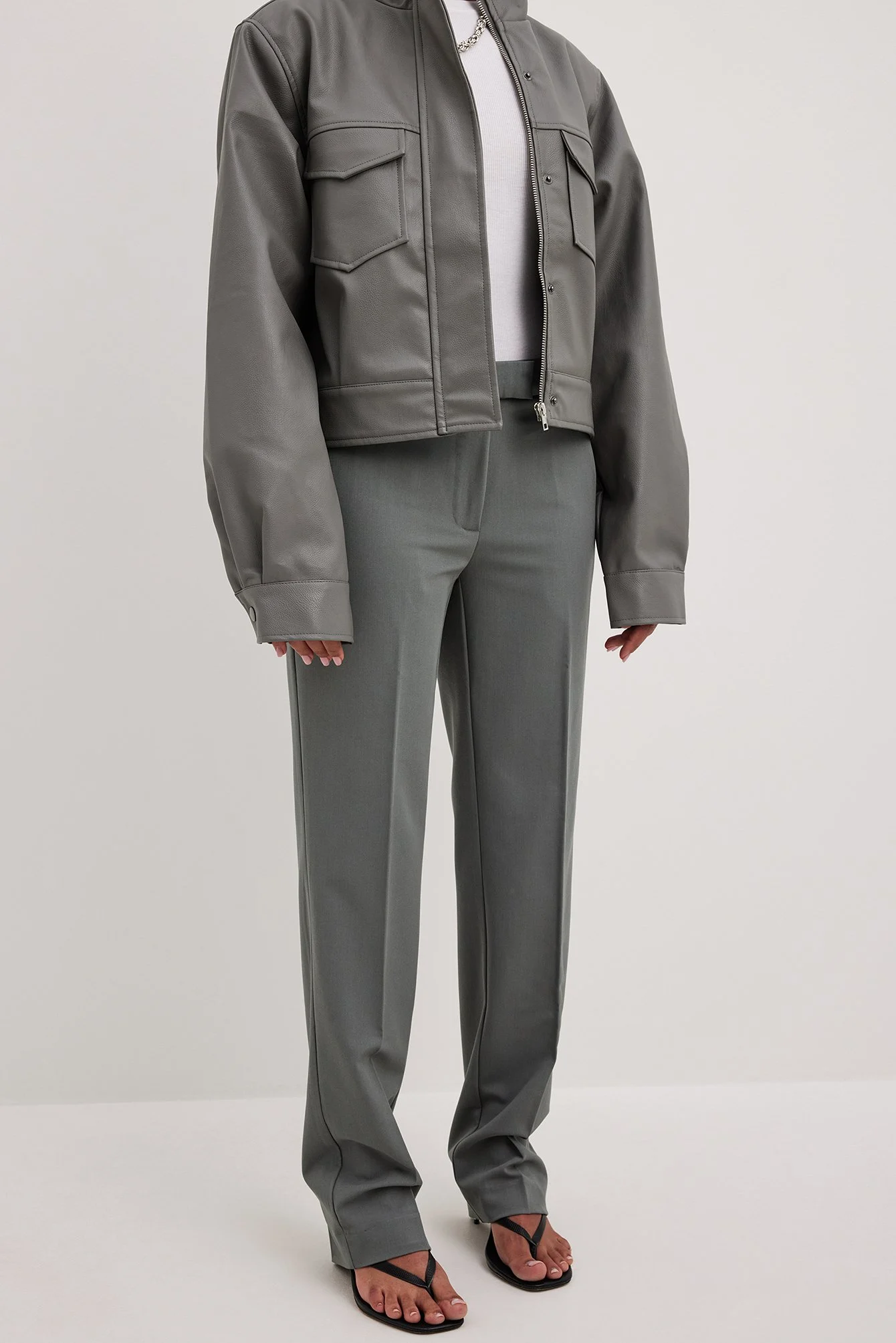Anzughose mit niedriger Taille