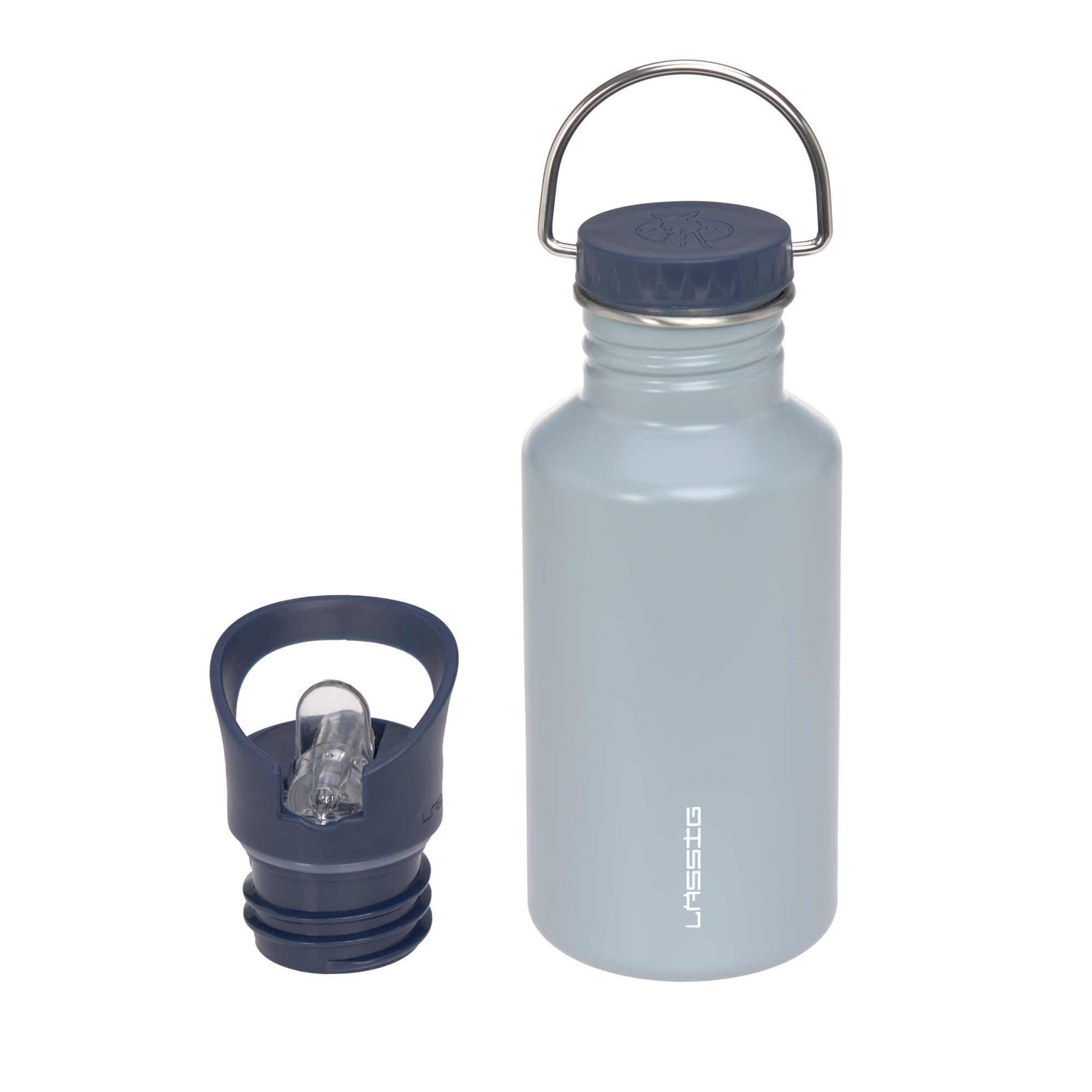 Edelstahl Kinder Trinkflasche - Unique, Hellblau