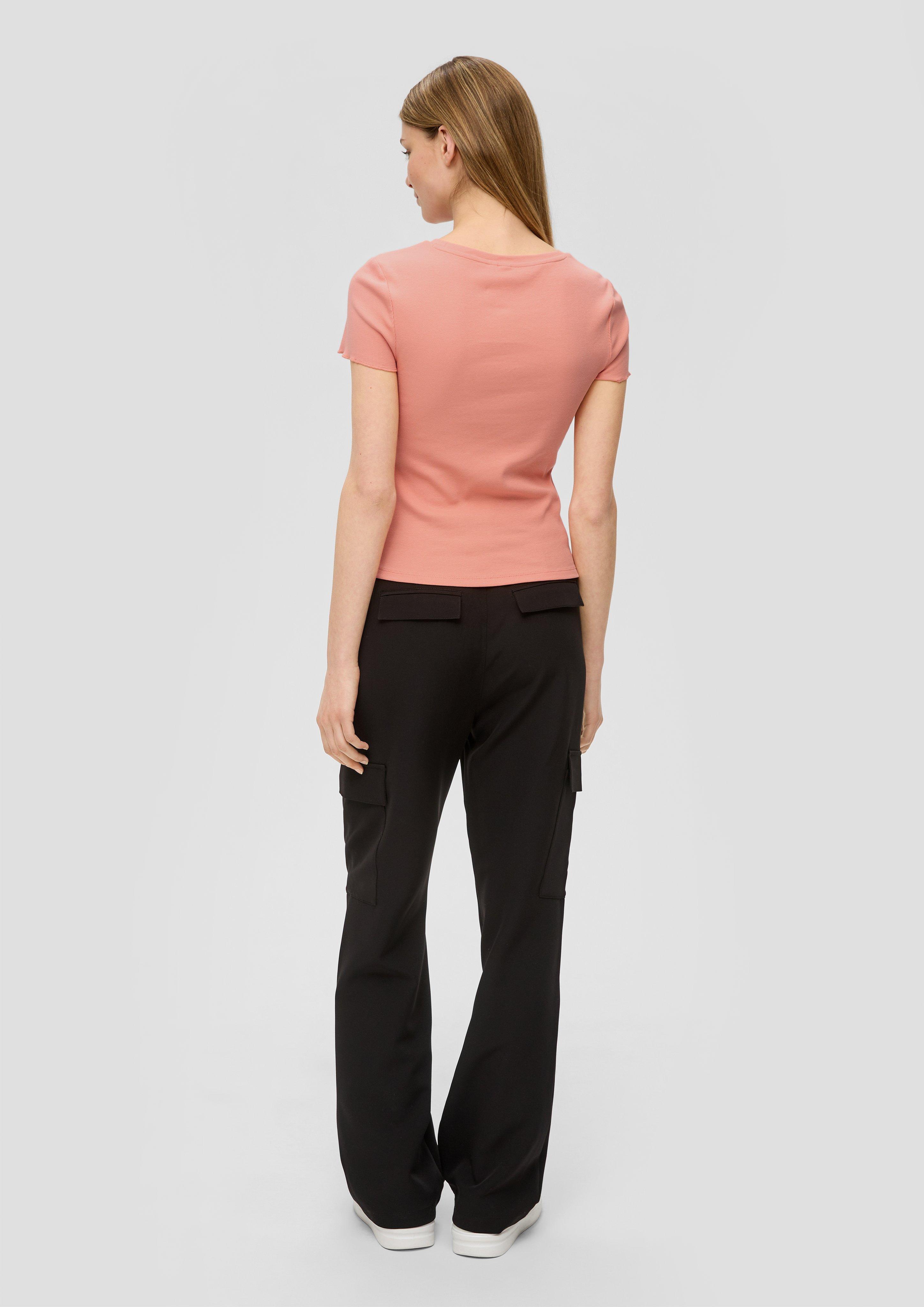Cropped Top mit Rippstruktur  2141204-2108