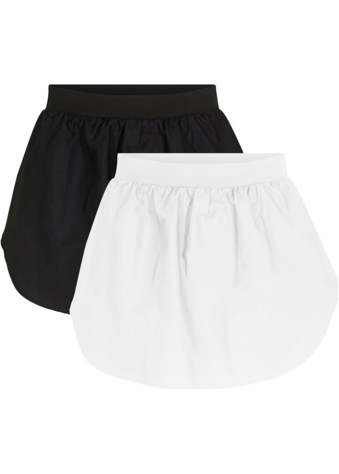 Oberteilverlängerung in Blusenoptik aus Baumwolle, 2er Pack