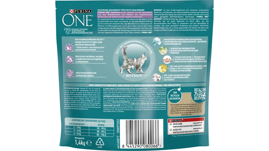 PURINA ONE Sensitive Truthahn 1.4 kg