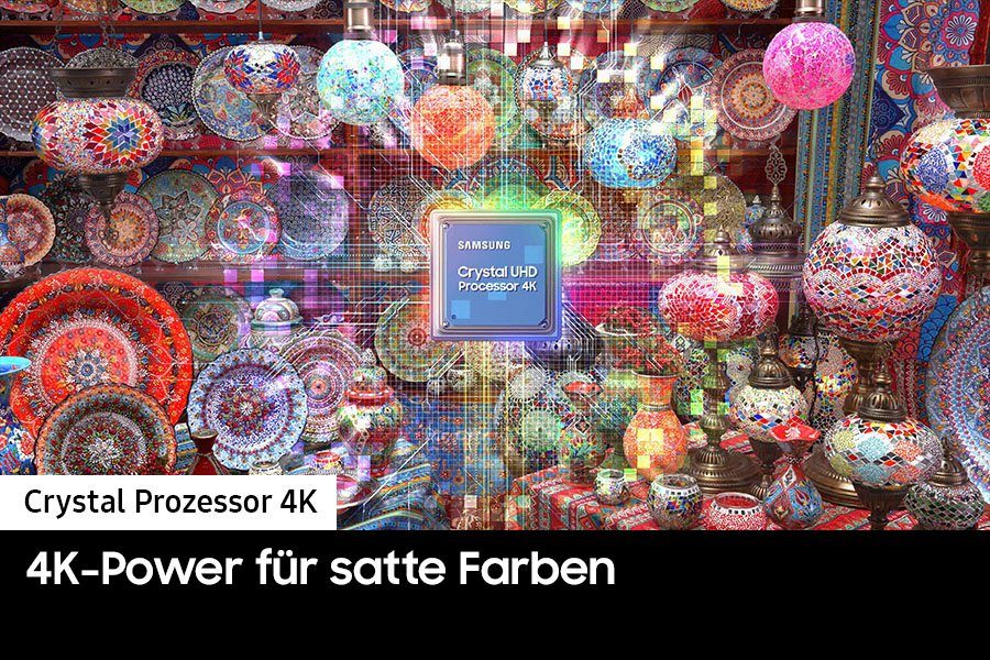 Samsung GU43CU7179U LED-Fernseher (108 cm/43 Zoll, Smart-TV, PurColor, Crystal Prozessor 4K, Smart Hub & Gaming Hub)