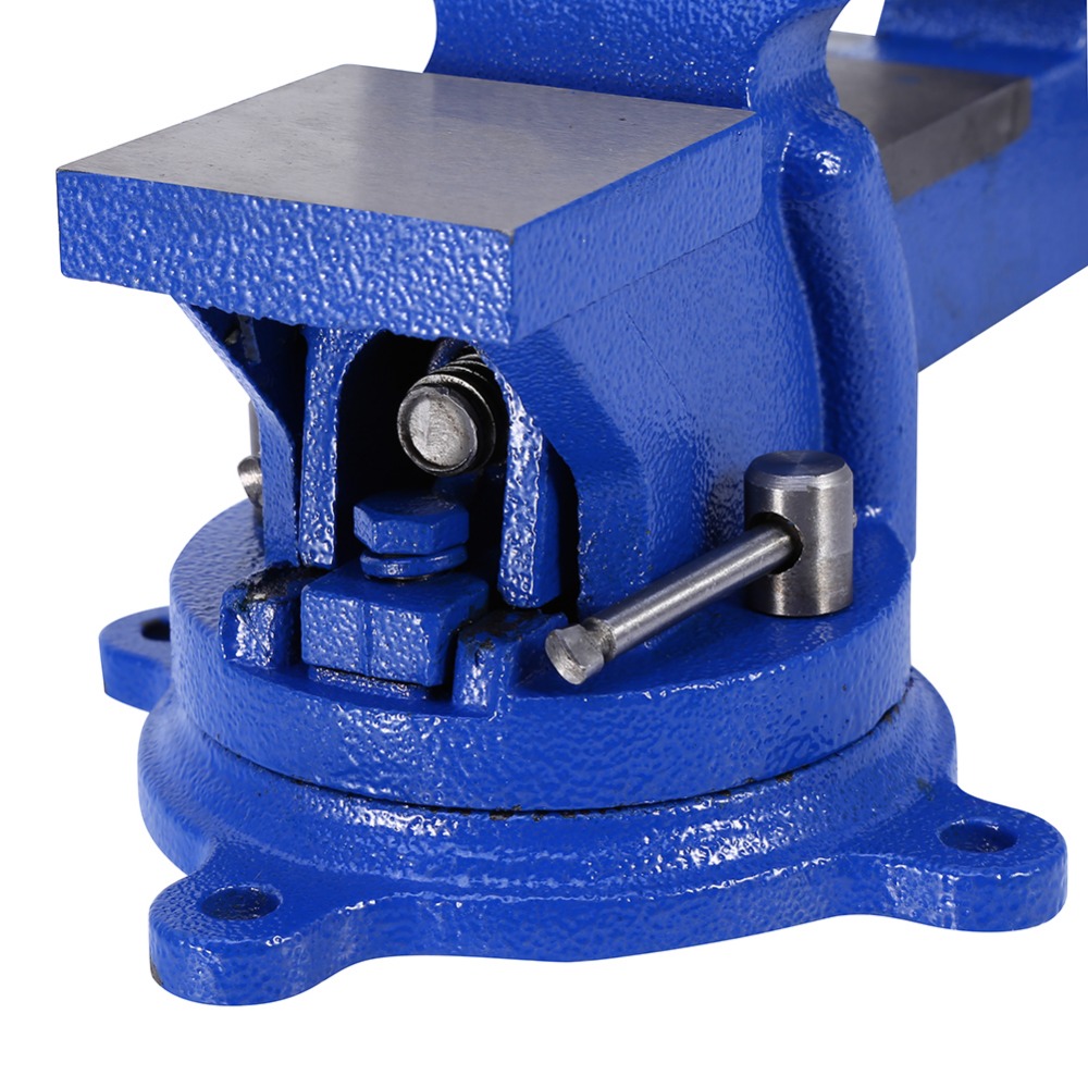 Vago-Tools Schraubstock Werkbankschraubstock 100mm drehbar 360° für Werkbank
