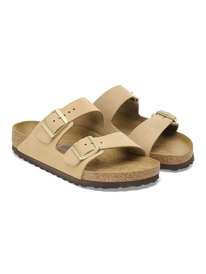 Birkenstock Leder-Pantoletten 