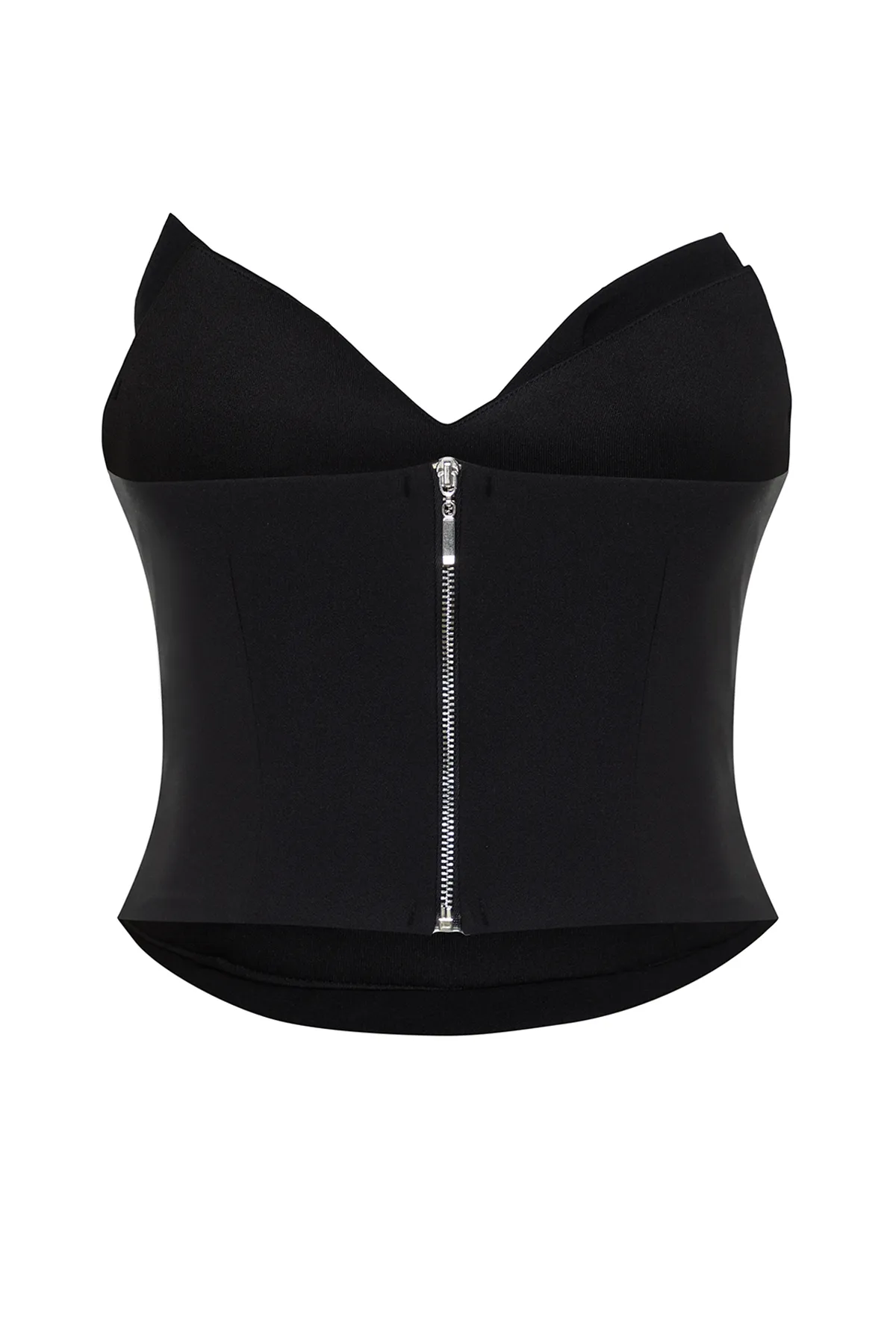 Trendyol Collection  Schwarzes, bauchfreies, gewebtes Bustier TPRSS24BS00010