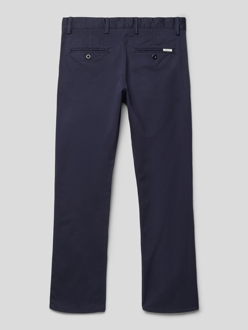 Chino mit Paspeltaschen in blau